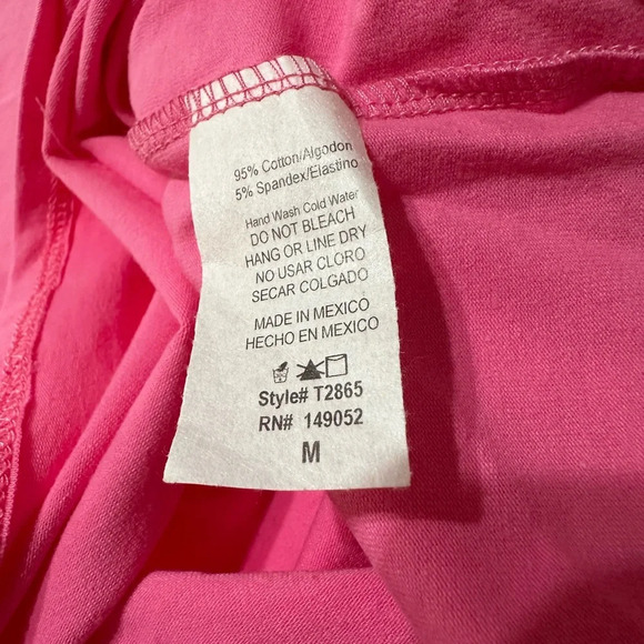 FASHION NOVA Pink Short Sleeves Statement T-shirt “Selflove” Medium BNWT - Picture 3 of 6